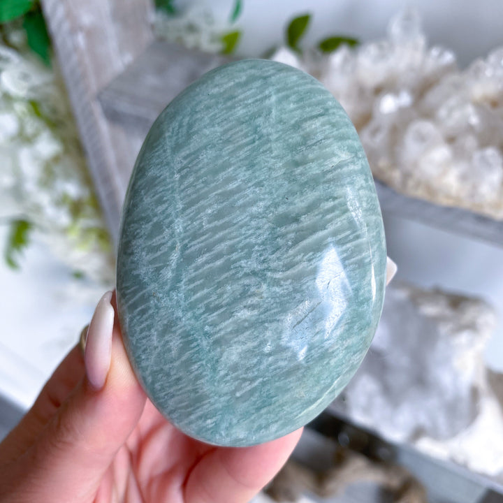 Large Amazonite Palm Stone #6