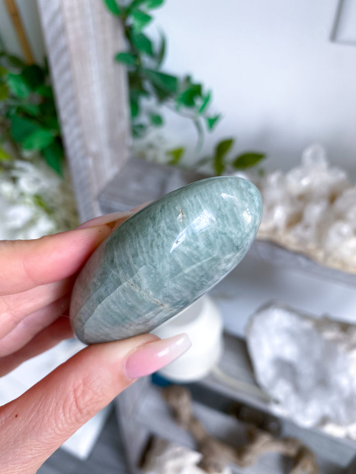Large Amazonite Palm Stone #6