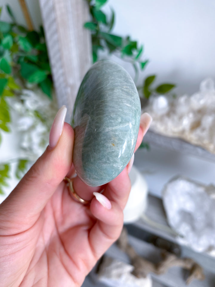 Large Amazonite Palm Stone #6