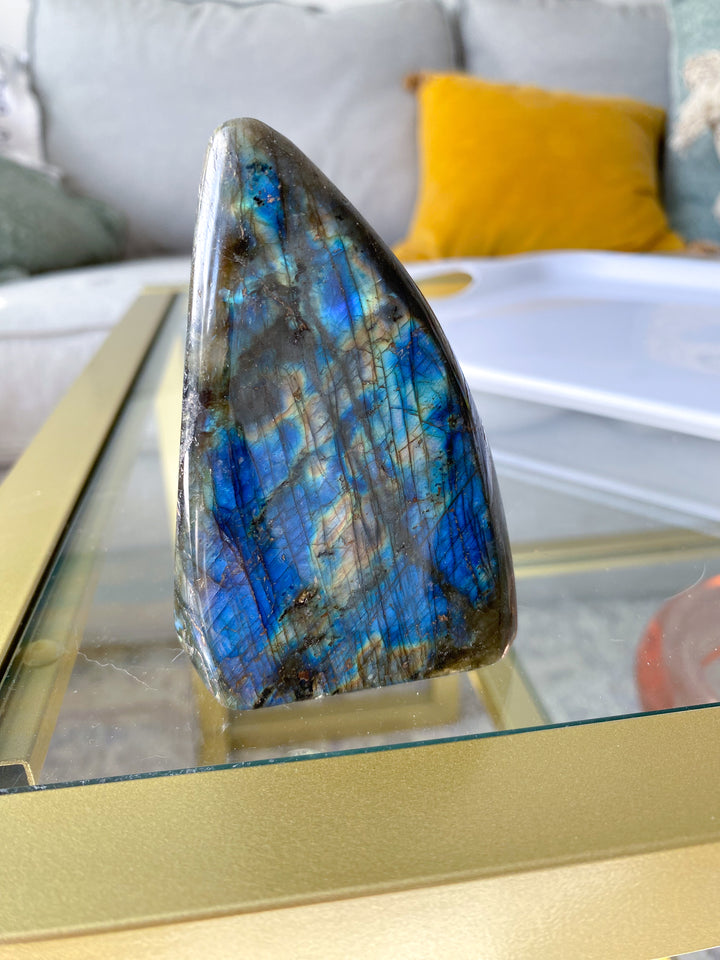 Flashy Blue, Yellow Labradorite Free Form #4