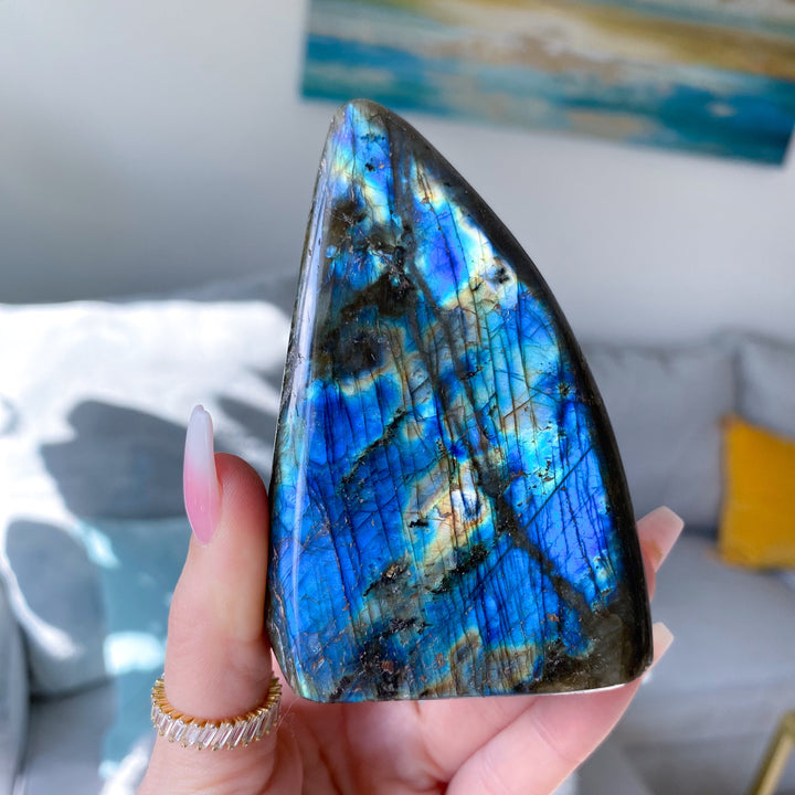 Flashy Blue, Yellow Labradorite Free Form #4