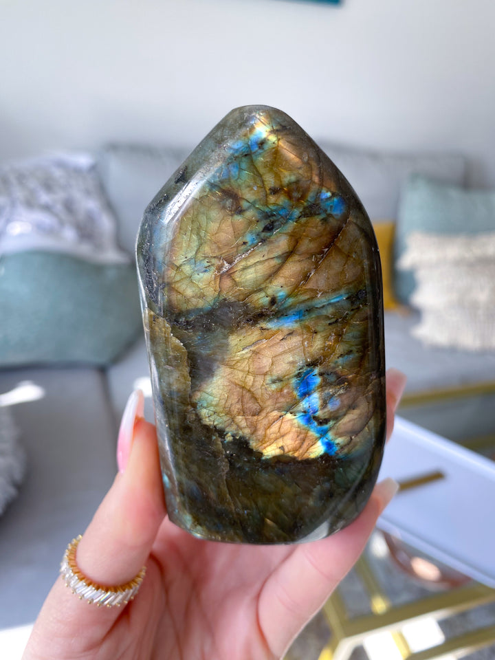 Flashy Golden Labradorite Free Form #5