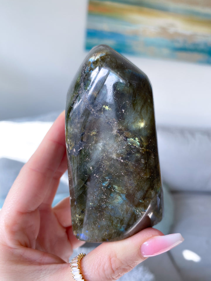 Flashy Golden Labradorite Free Form #5