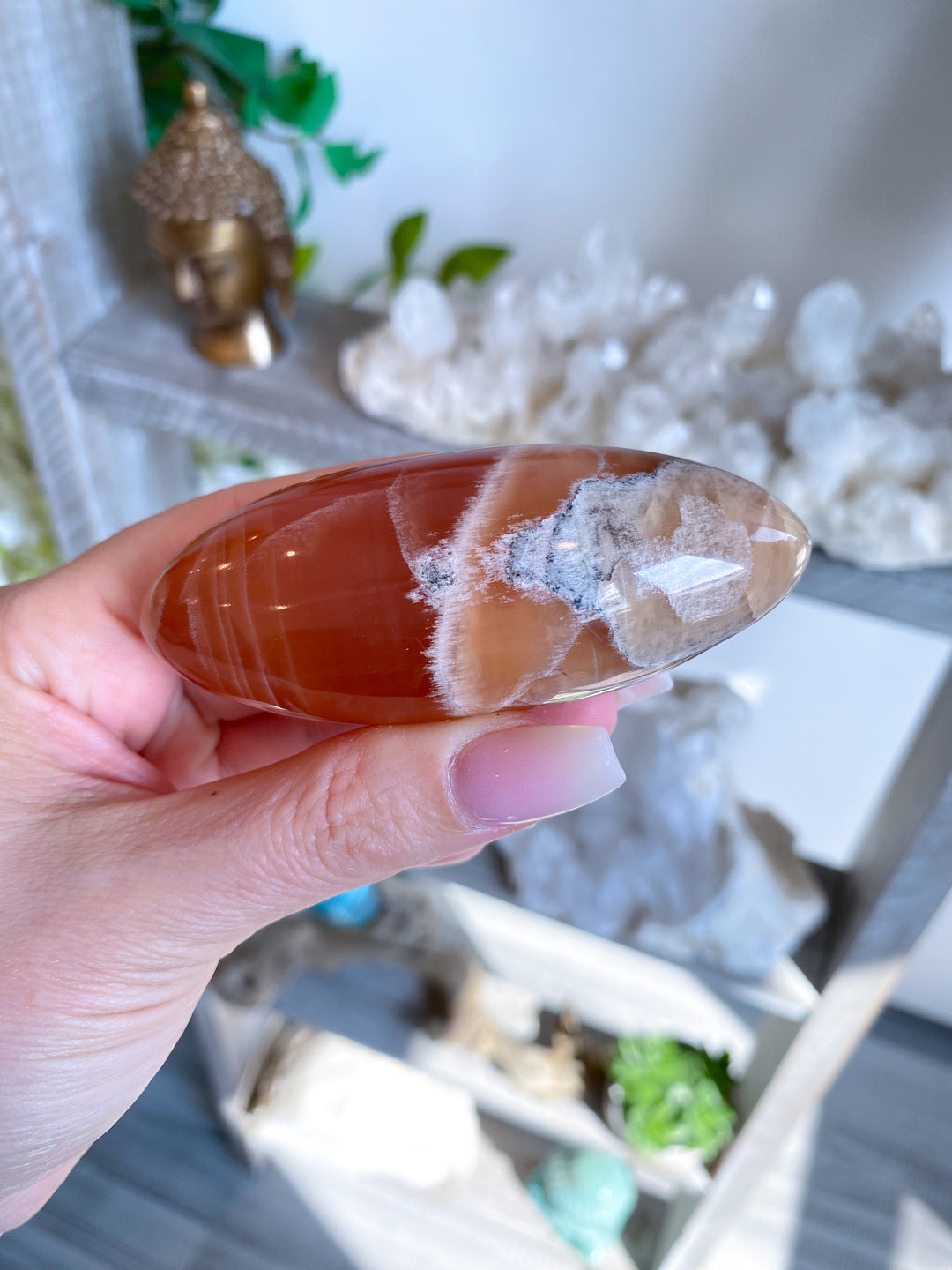 Honey Calcite Shiva Stone #1