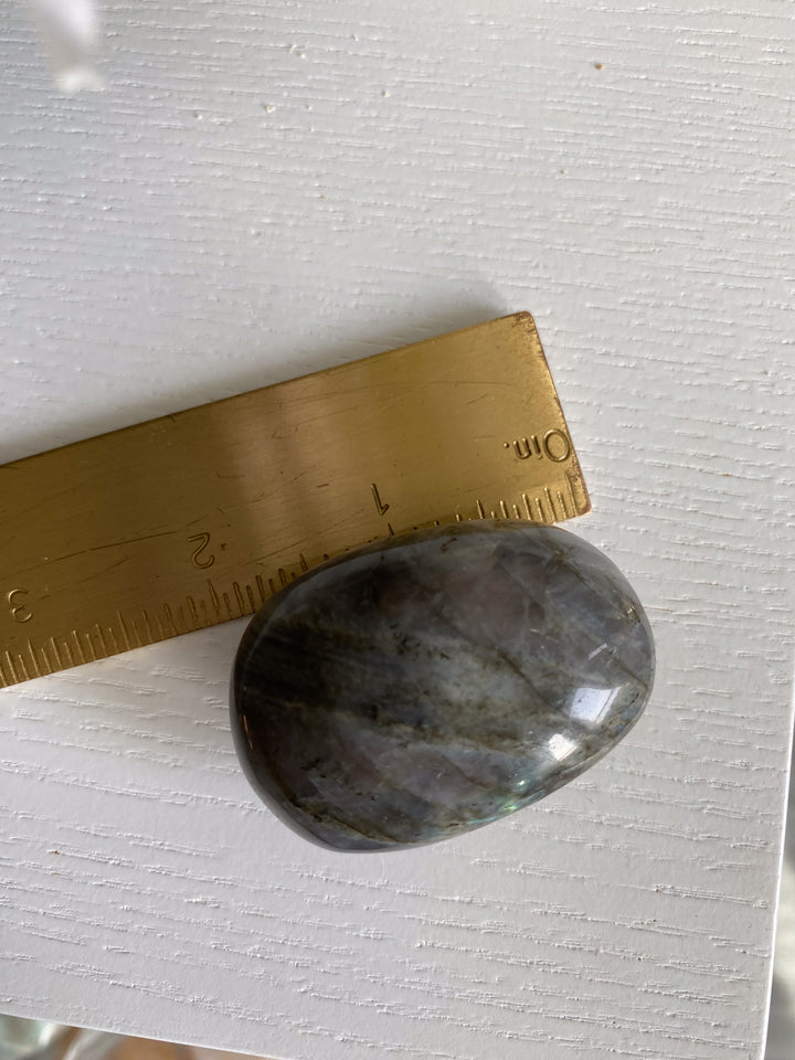 Small, Very Charming Labradorite Palm Stone #6