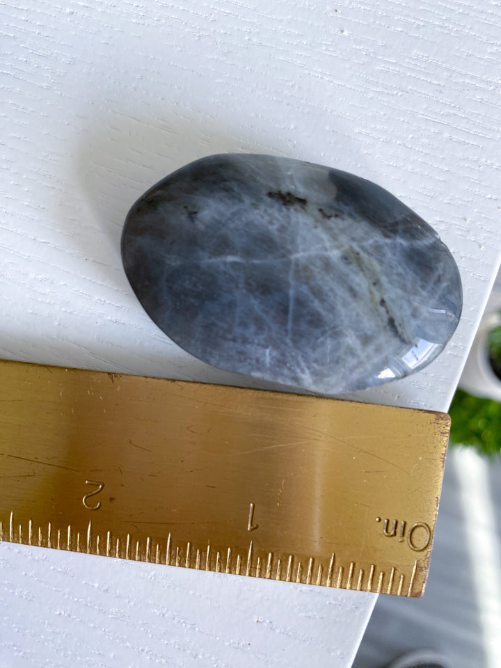 Small Orange Labradorite Palm Stone #2