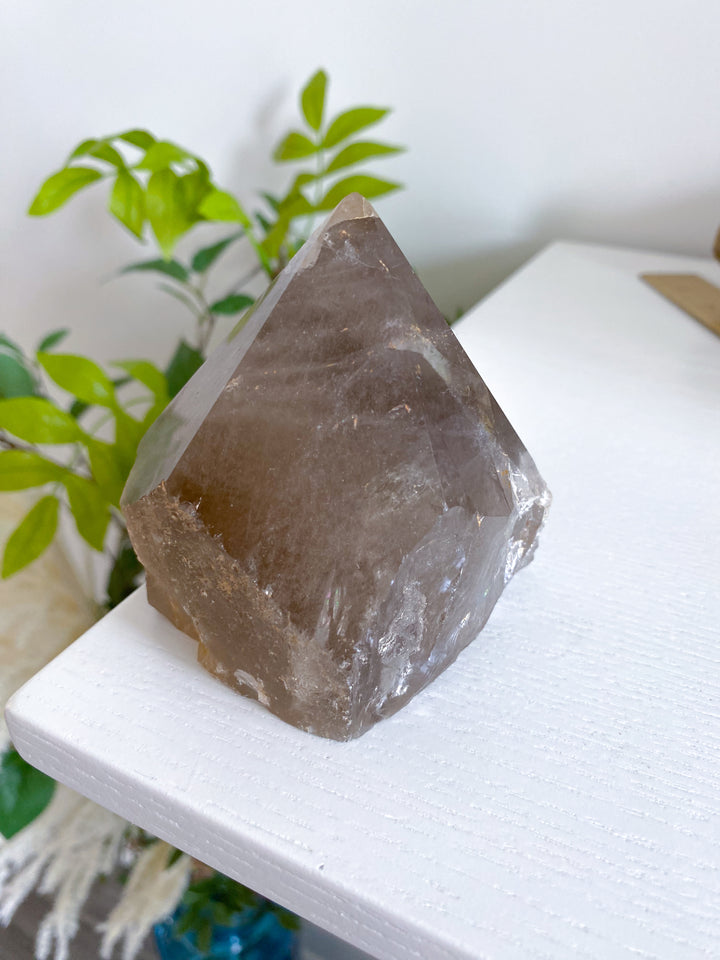 1.2lb Inclusion Smokey Quartz Point #4 - Get Exact Piece