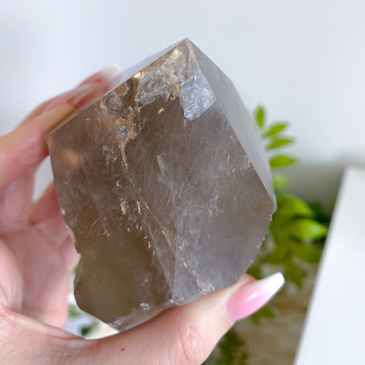 1.2lb Inclusion Smokey Quartz Point #4 - Get Exact Piece