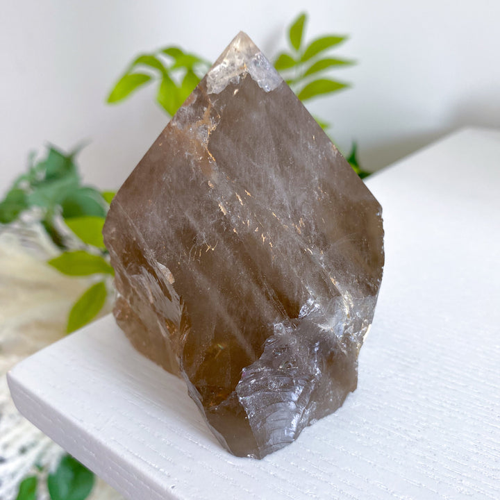 1.2lb Inclusion Smokey Quartz Point #4 - Get Exact Piece