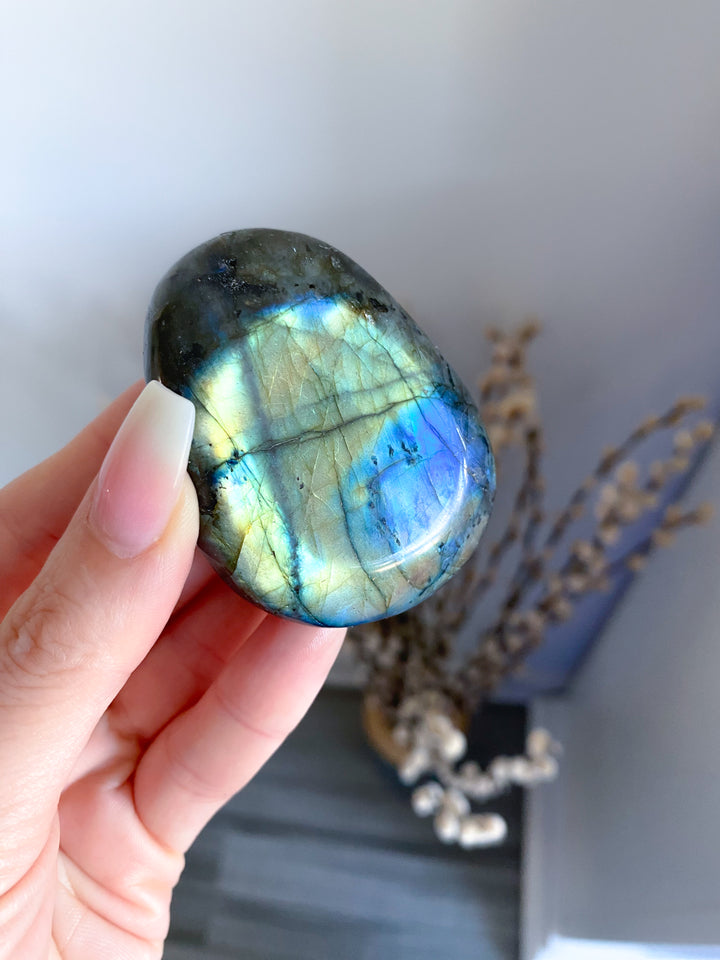 Labradorite Palm Stone #7