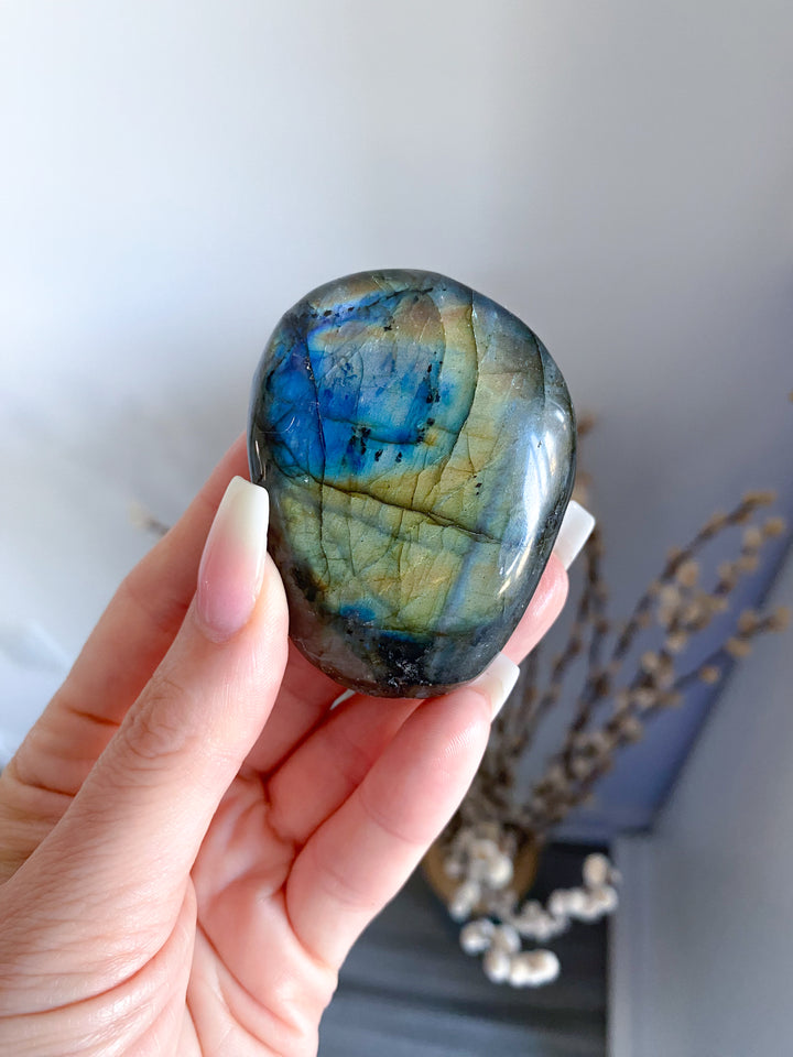 Labradorite Palm Stone #7
