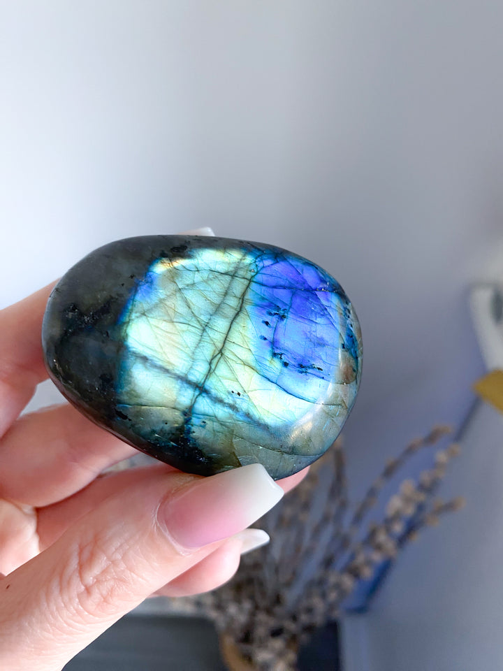 Labradorite Palm Stone #7