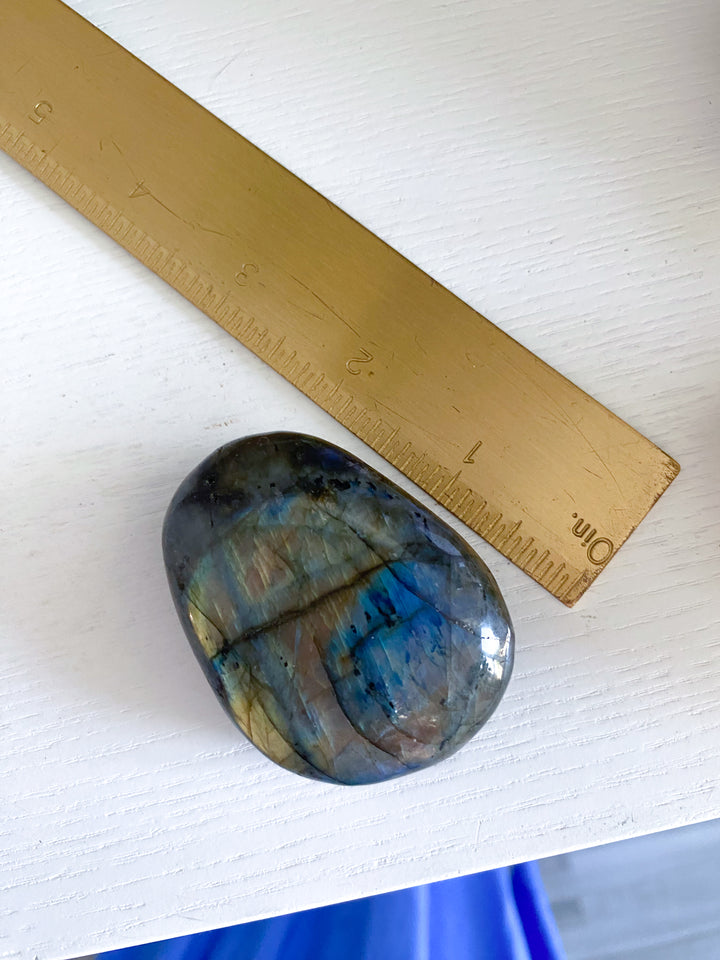 Labradorite Palm Stone #7
