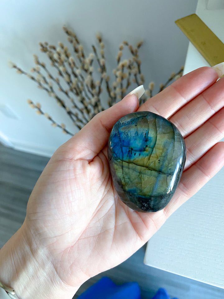 Labradorite Palm Stone #7