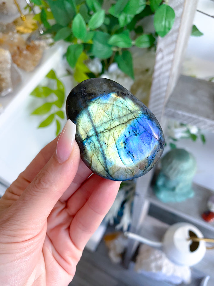 Labradorite Palm Stone #7