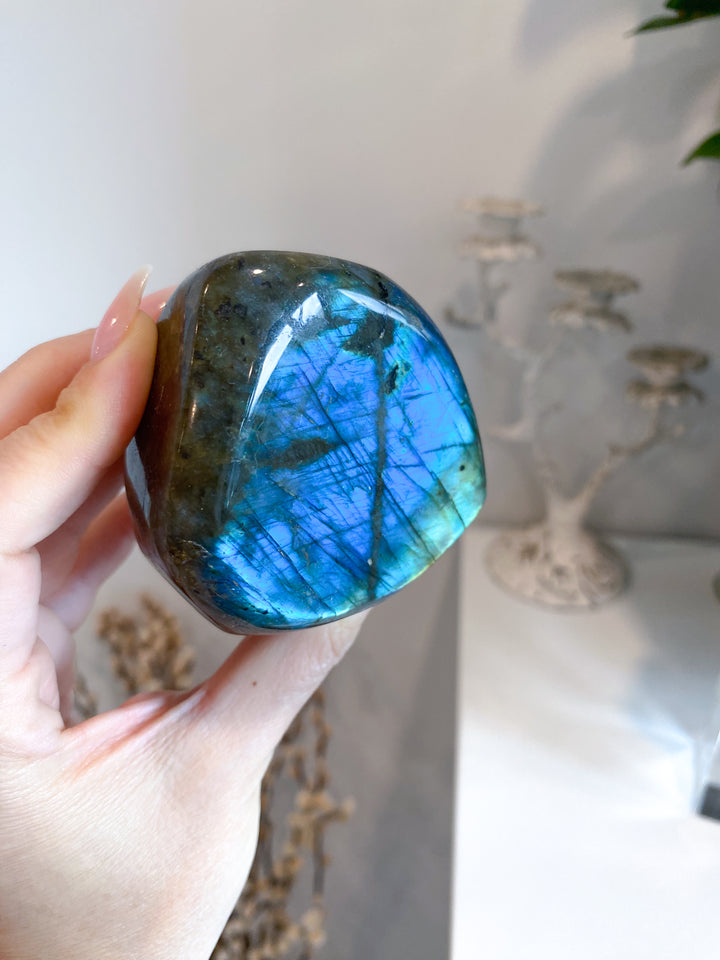 FLASHY Electric Blue Labradorite Free Form #9