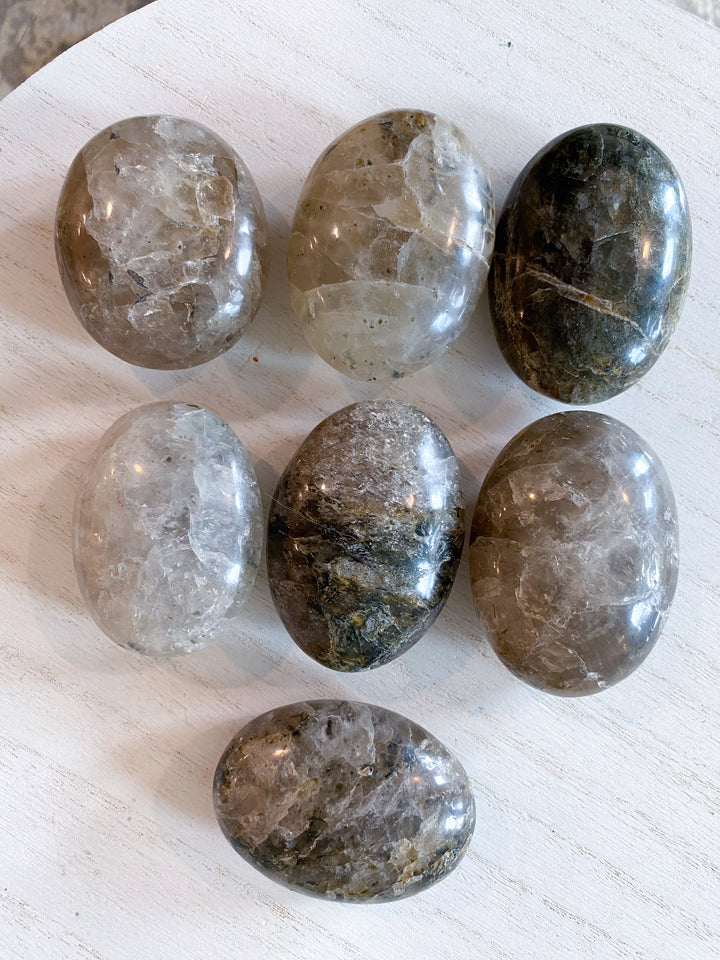 Inclusion Smokey Quartz Palm