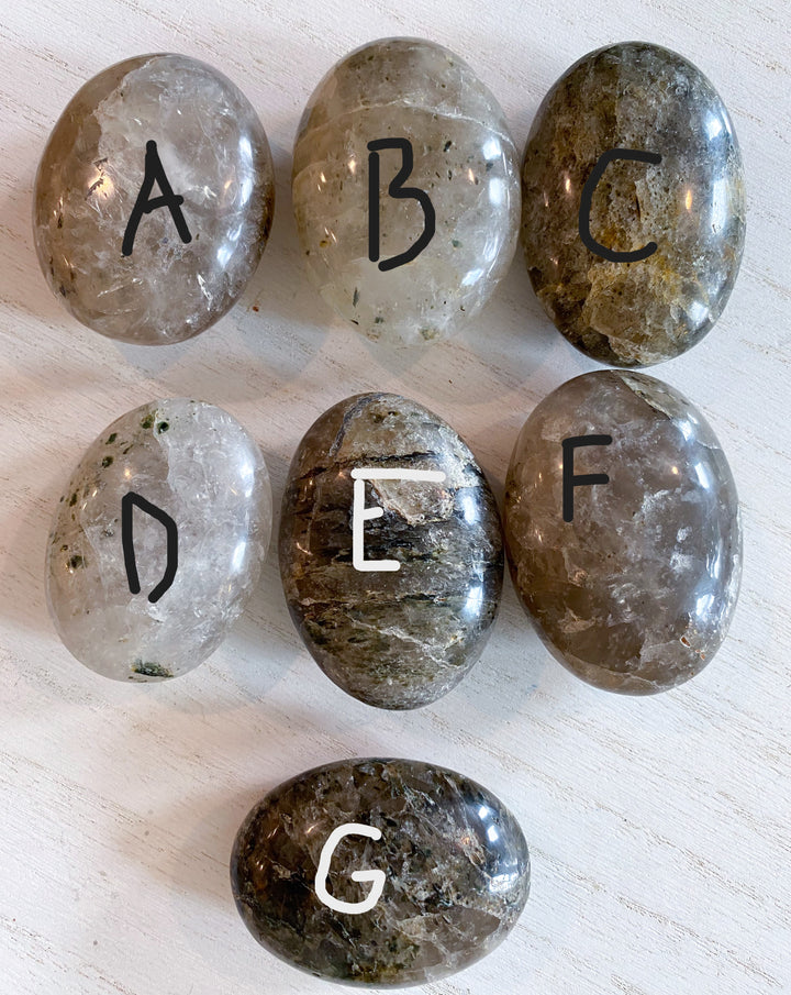 Inclusion Smokey Quartz Palm