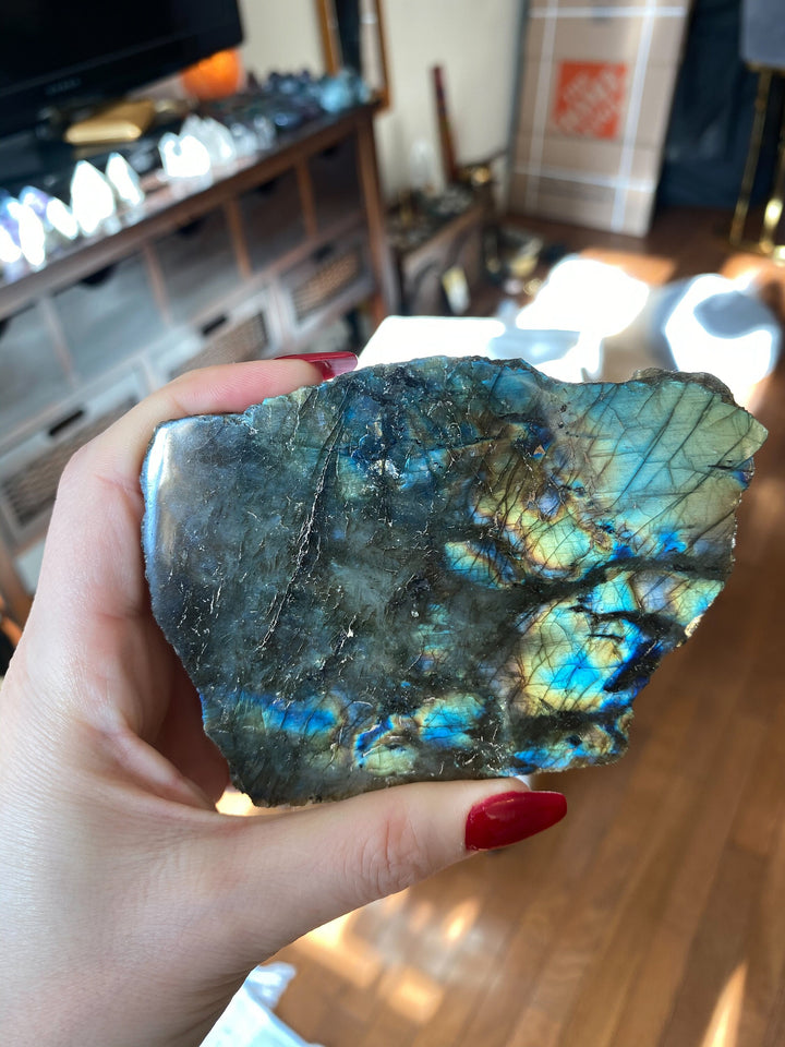 LARGE, STUNNING Labradorite Free Form - Psychic Abilities - Calming -  Imagination - Transformation - Revealing Truth