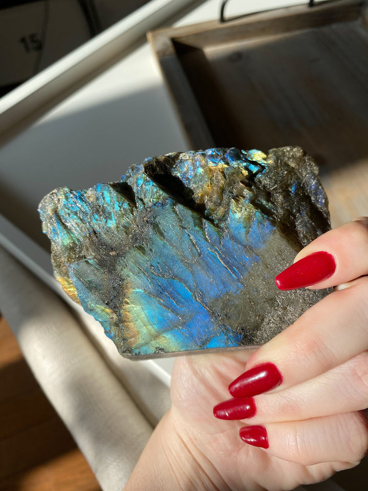 LARGE, STUNNING Labradorite Free Form - Psychic Abilities - Calming -  Imagination - Transformation - Revealing Truth