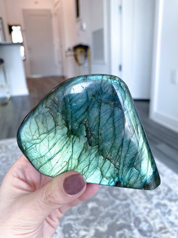LARGE, STUNNING Labradorite Free Form - Psychic Abilities - Calming -  Imagination - Transformation - Revealing Truth - 1.1lb