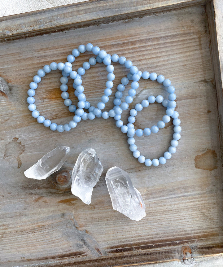 Angelite 8mm Bracelet