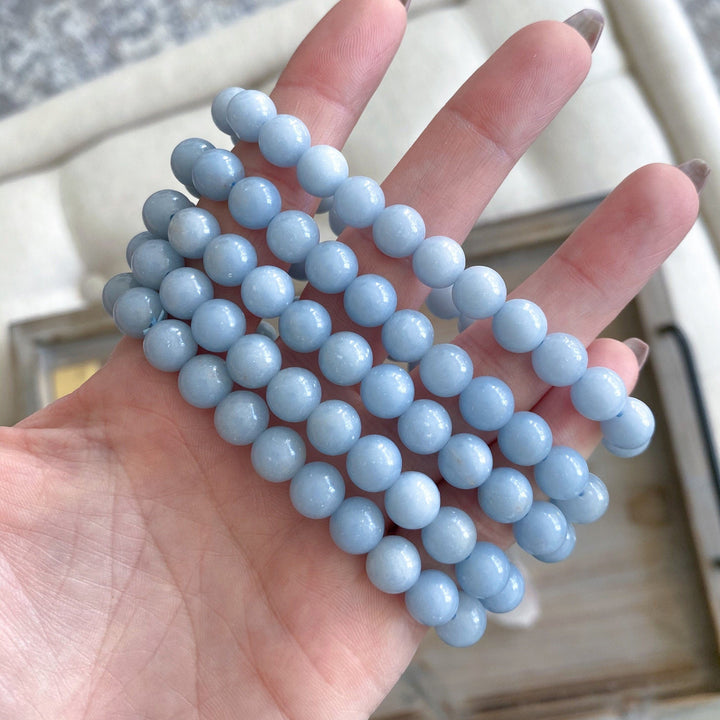 Angelite 8mm Bracelet