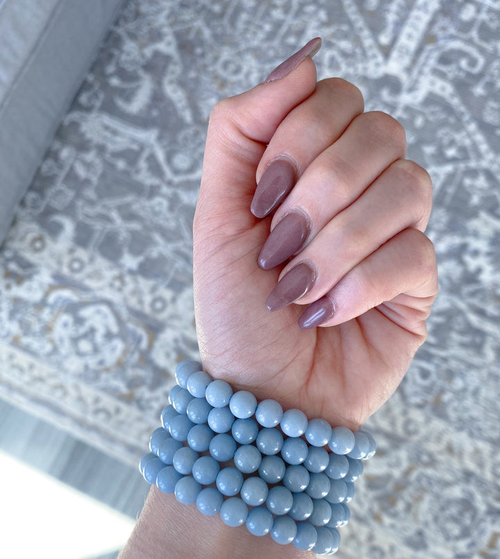 Angelite 8mm Bracelet