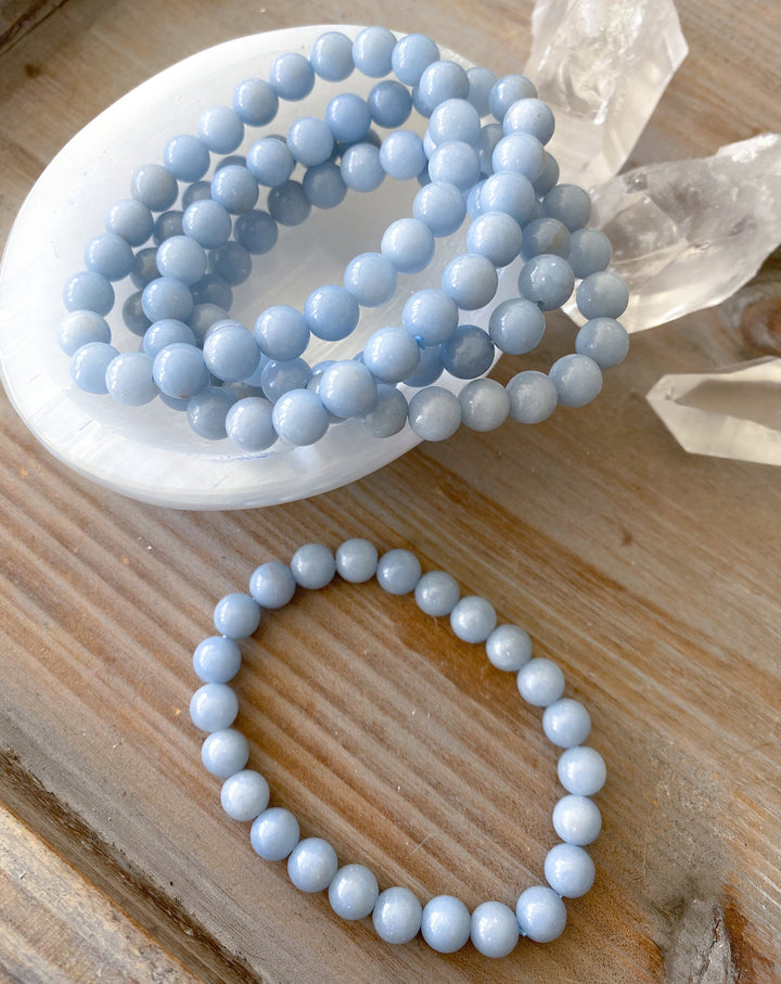 Angelite 8mm Bracelet