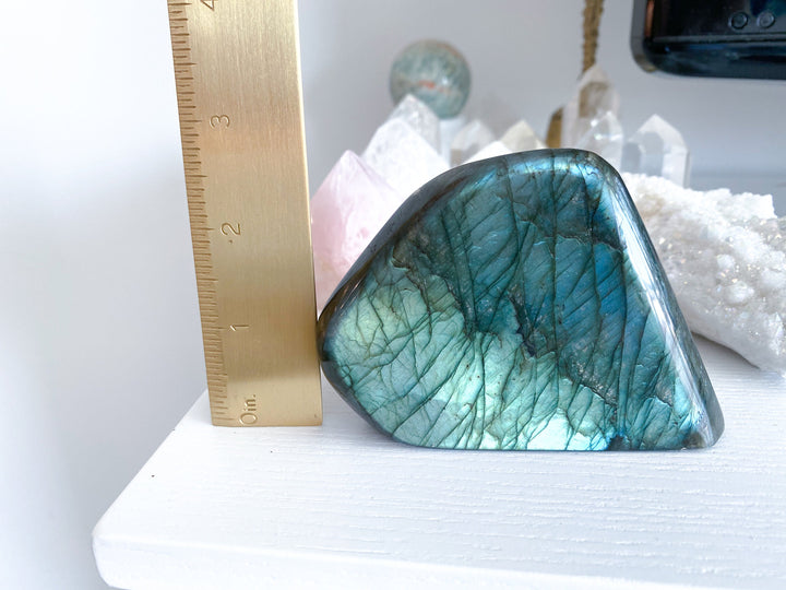LARGE, STUNNING Labradorite Free Form - Psychic Abilities - Calming -  Imagination - Transformation - Revealing Truth - 1.1lb