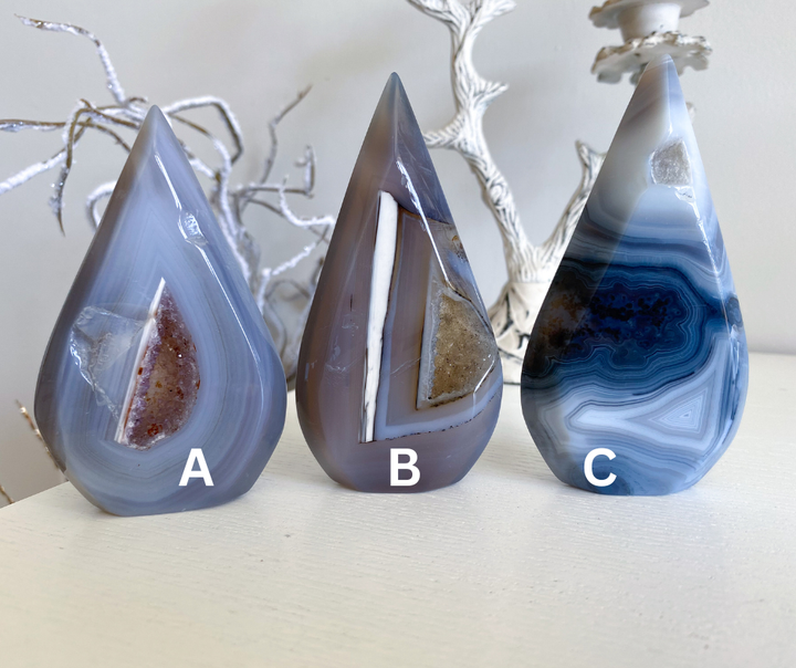 Gray Agate Flame - You Choose