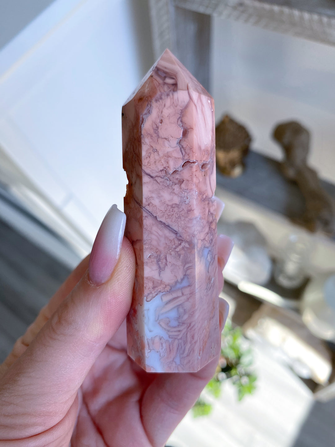 Cotton Candy Agate Towers 3" - Imperfect