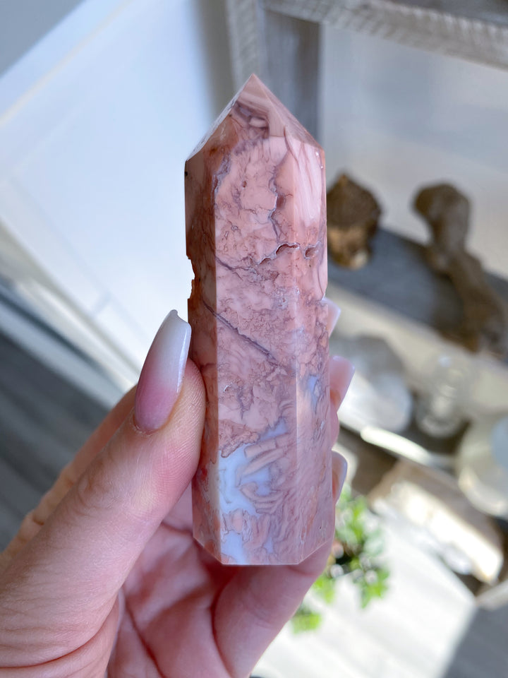 Cotton Candy Agate Towers 3" - Imperfect