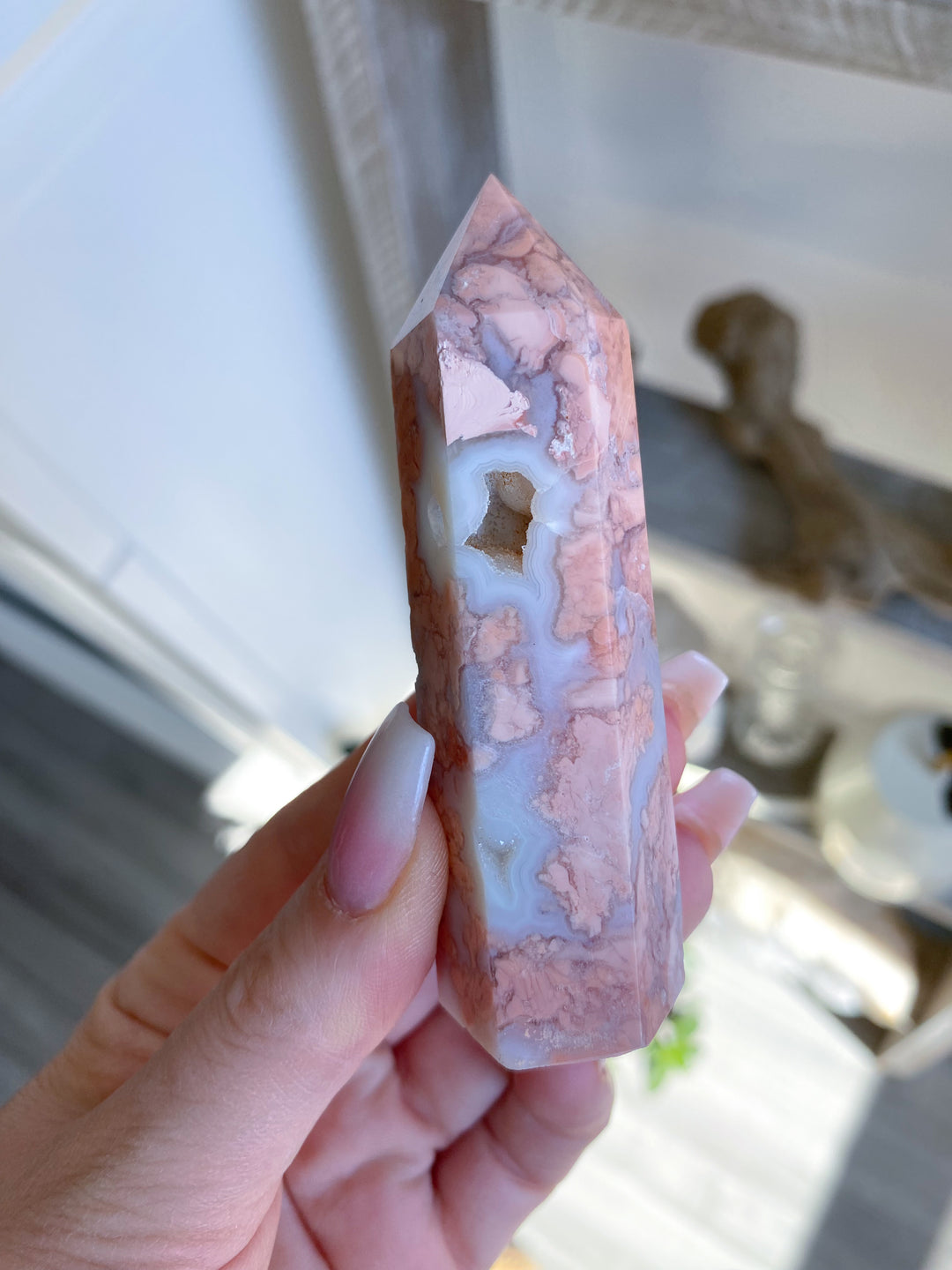 Cotton Candy Agate Towers 3" - Imperfect