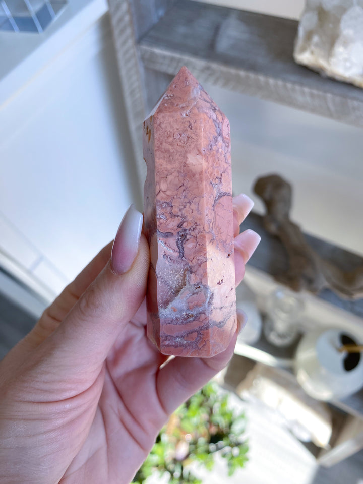 Cotton Candy Agate Towers 3" - Imperfect