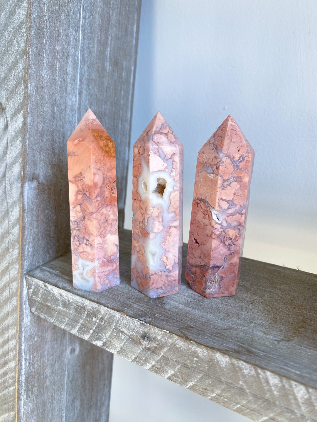 Cotton Candy Agate Towers 3" - Imperfect