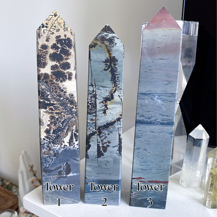 Choose Your XL 8" Picture Jasper Tower