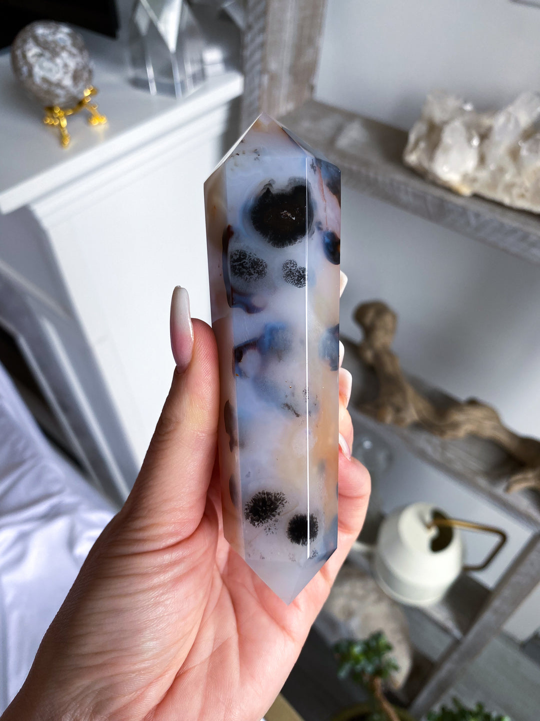 Dendritic Agate Double Terminated Wand