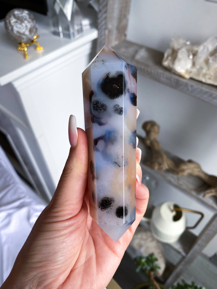 Dendritic Agate Double Terminated Wand