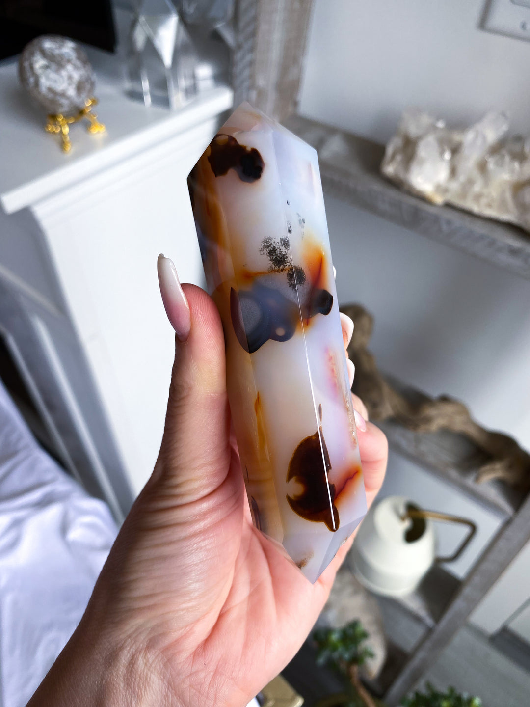 Dendritic Agate Double Terminated Wand