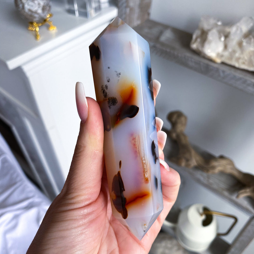 Dendritic Agate Double Terminated Wand
