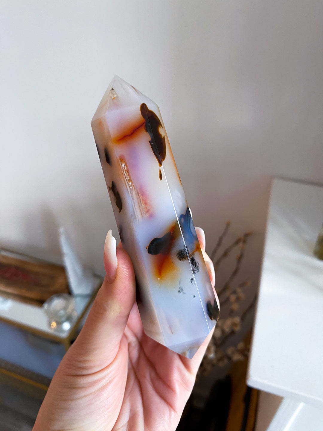 Dendritic Agate Double Terminated Wand