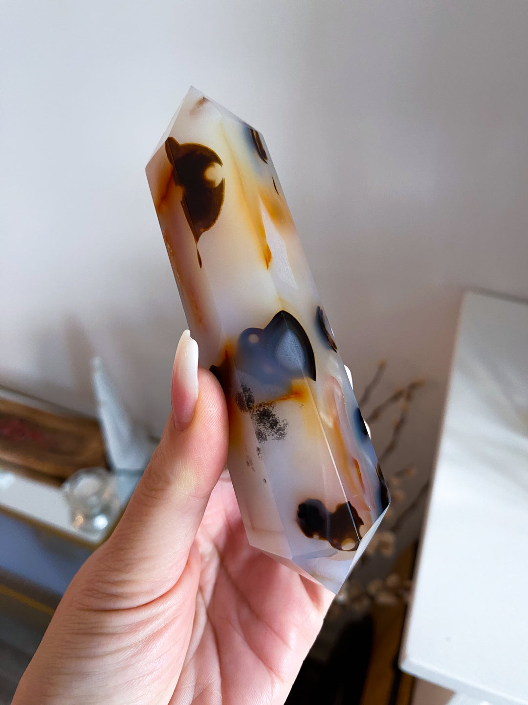 Dendritic Agate Double Terminated Wand