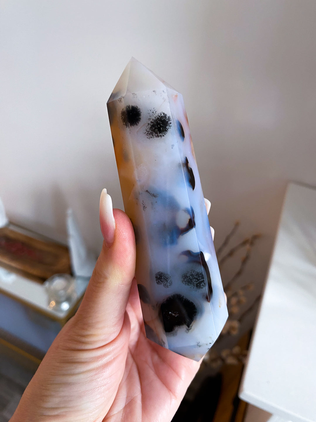Dendritic Agate Double Terminated Wand