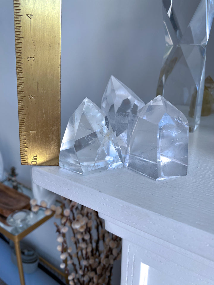 Faceted Clear Quartz Freeform