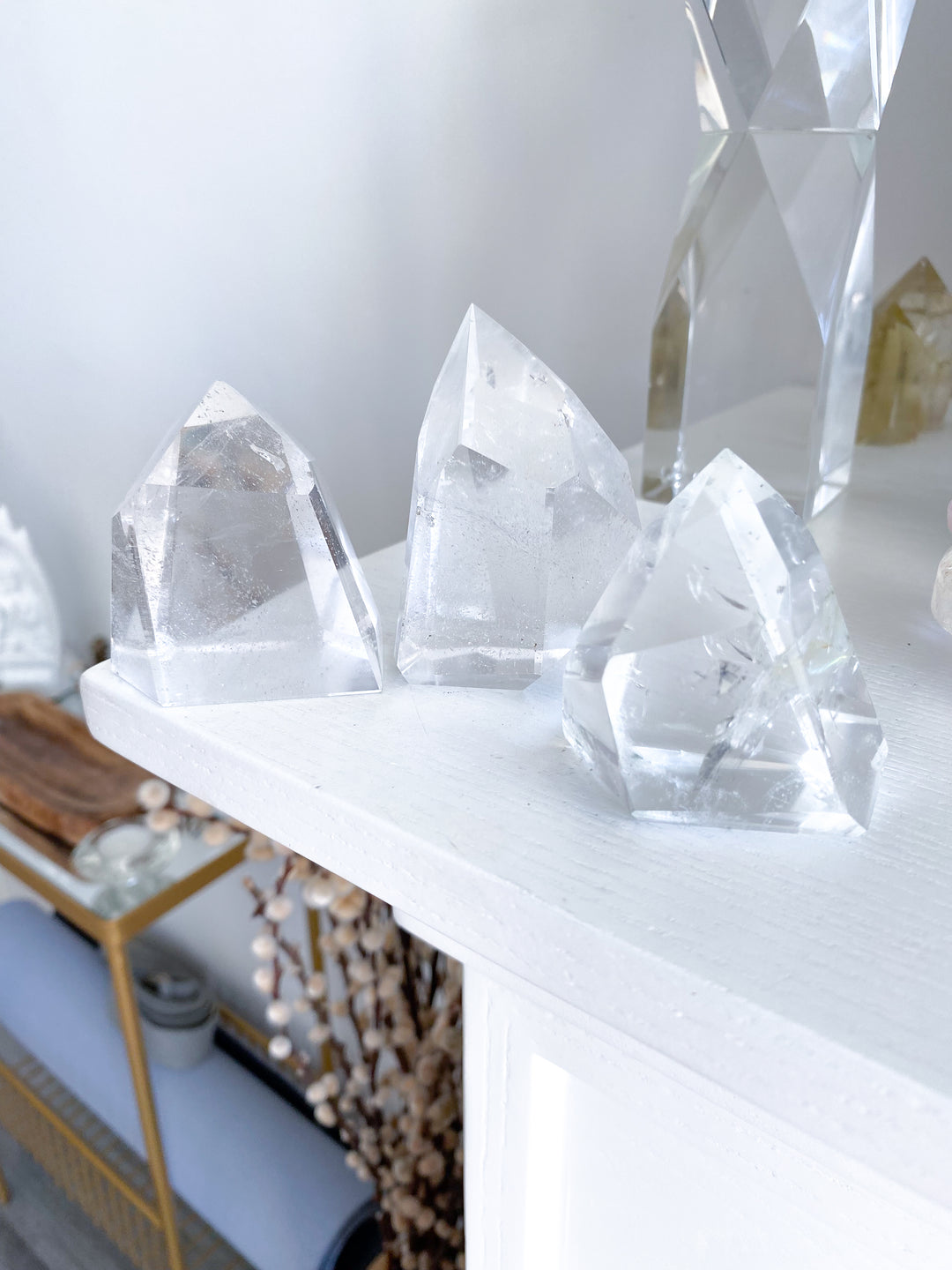 Faceted Clear Quartz Freeform