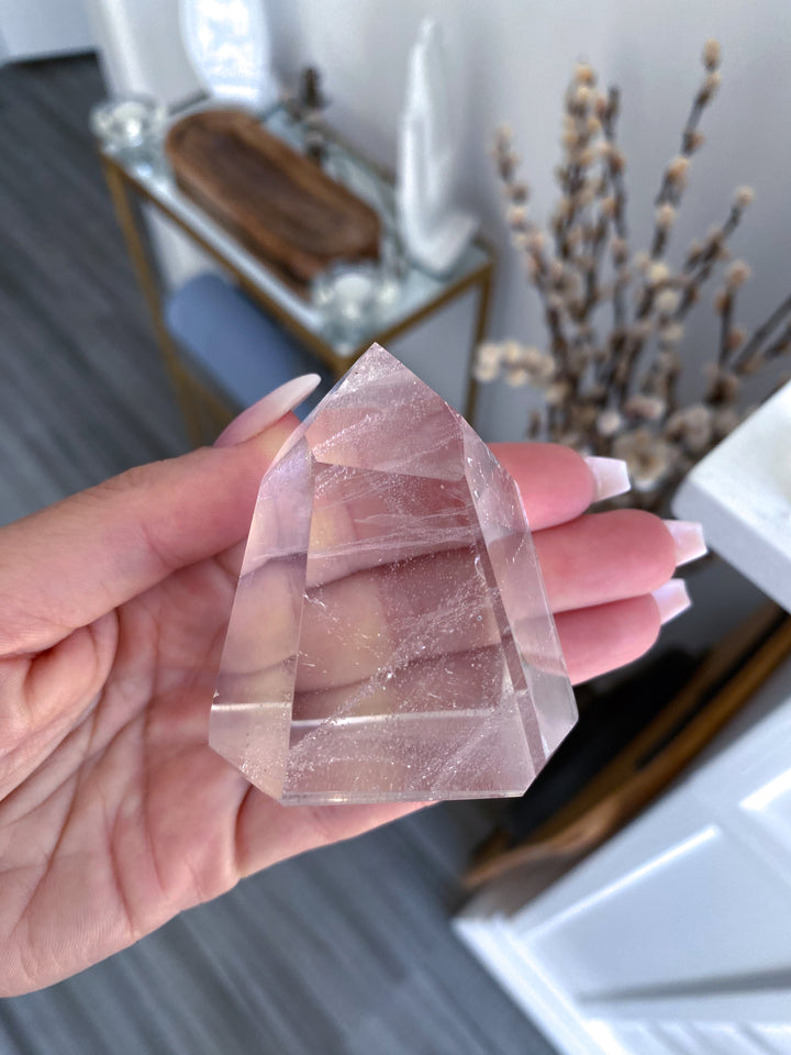 Faceted Clear Quartz Freeform