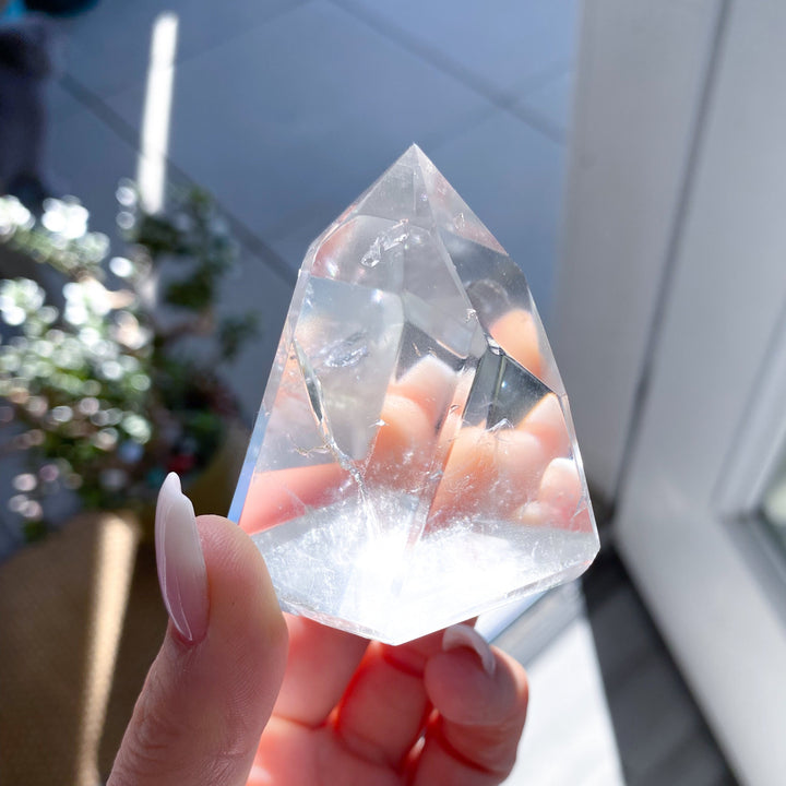 Faceted Clear Quartz Freeform