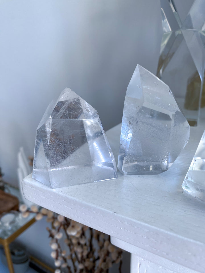 Faceted Clear Quartz Freeform