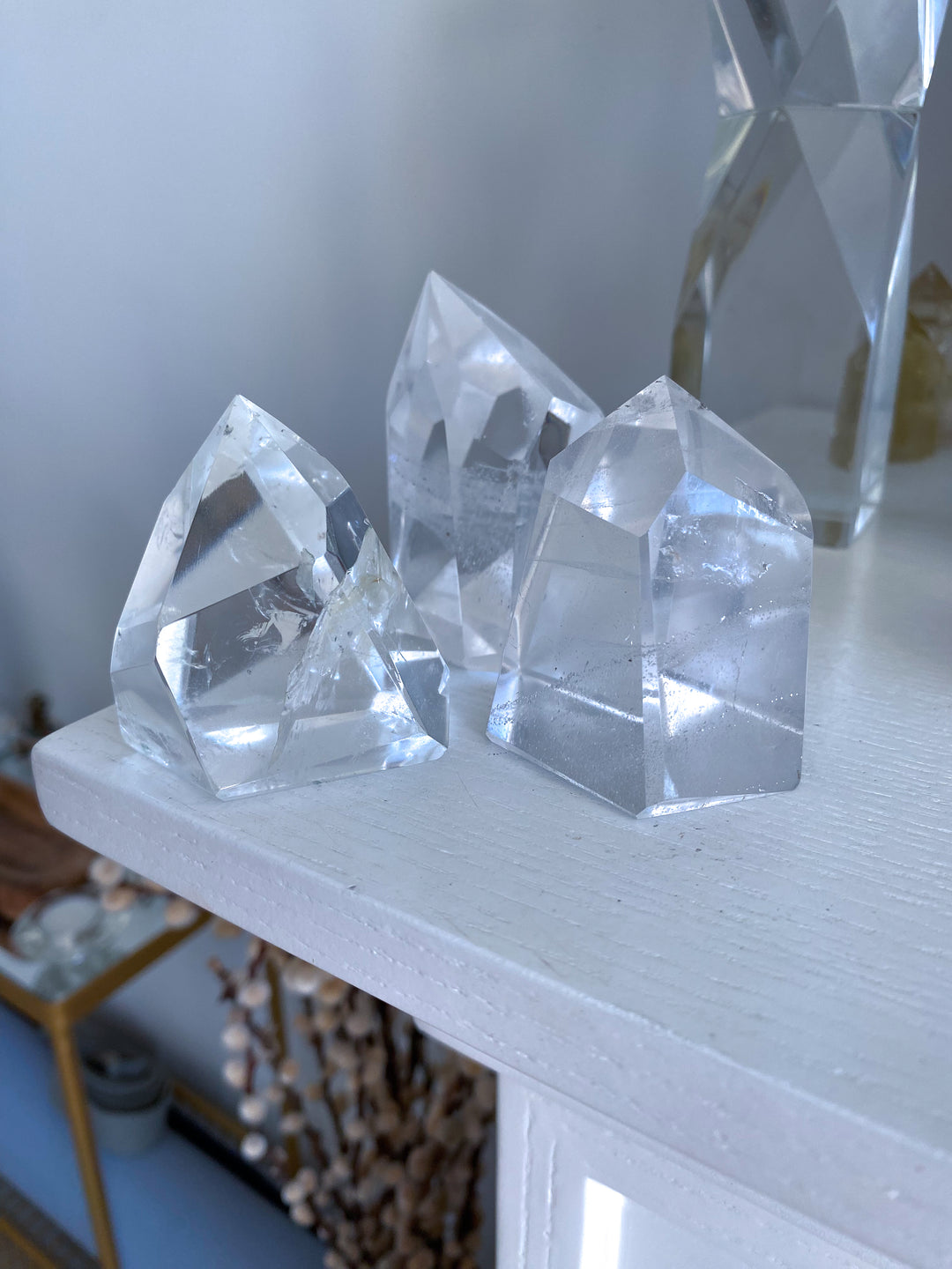 Faceted Clear Quartz Freeform
